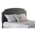 thumbnail image 1 of Hillsdale Furniture Lani Arched Nailhead Trim Upholstered Full Headboard, Dark Gray Fabric, 1 of 2
