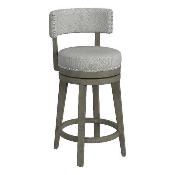 Hillsdale Furniture Lawton Wood Counter Height Swivel Stool Walnut