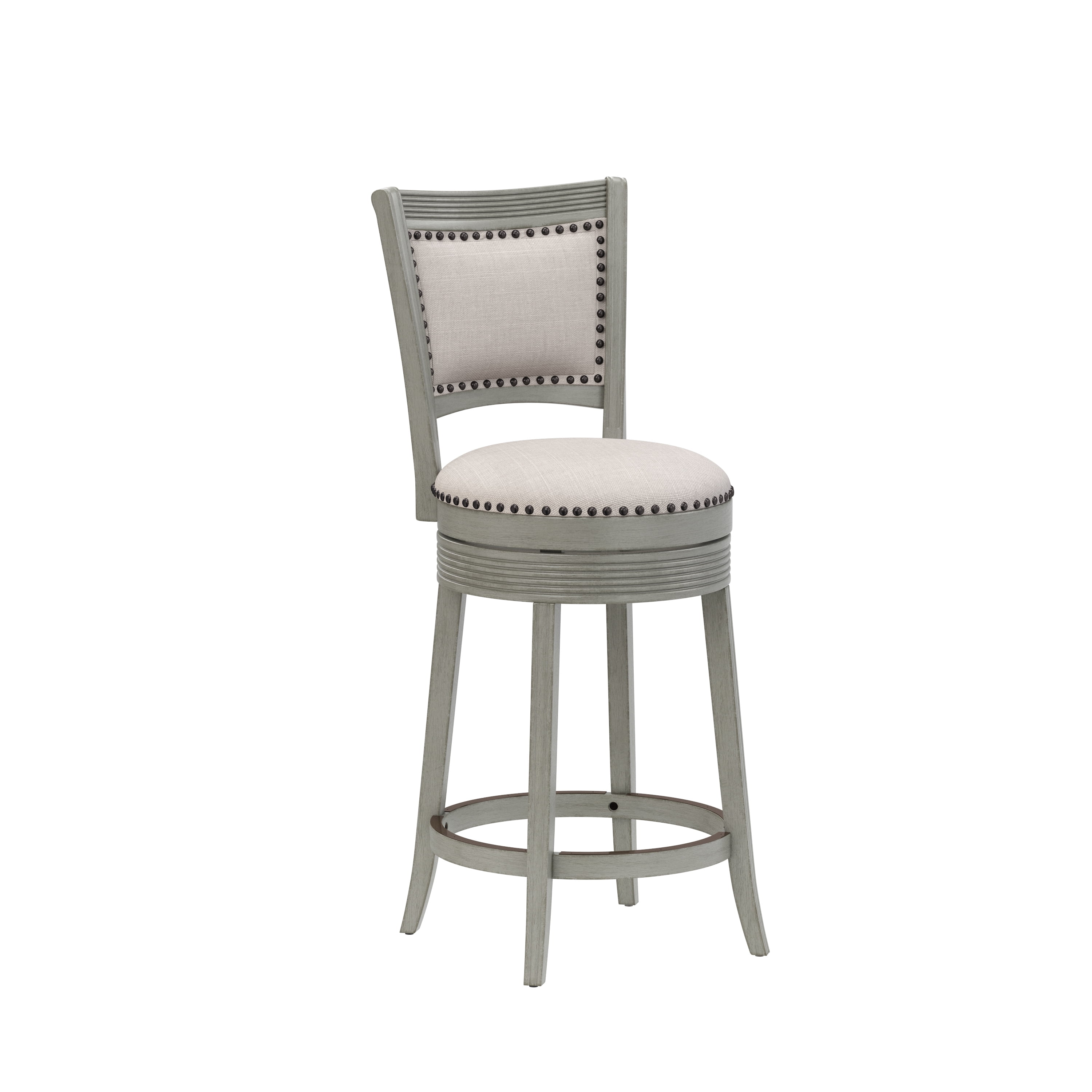 Hillsdale Furniture Lockefield Wood Counter Height Swivel Stool, Aged ...
