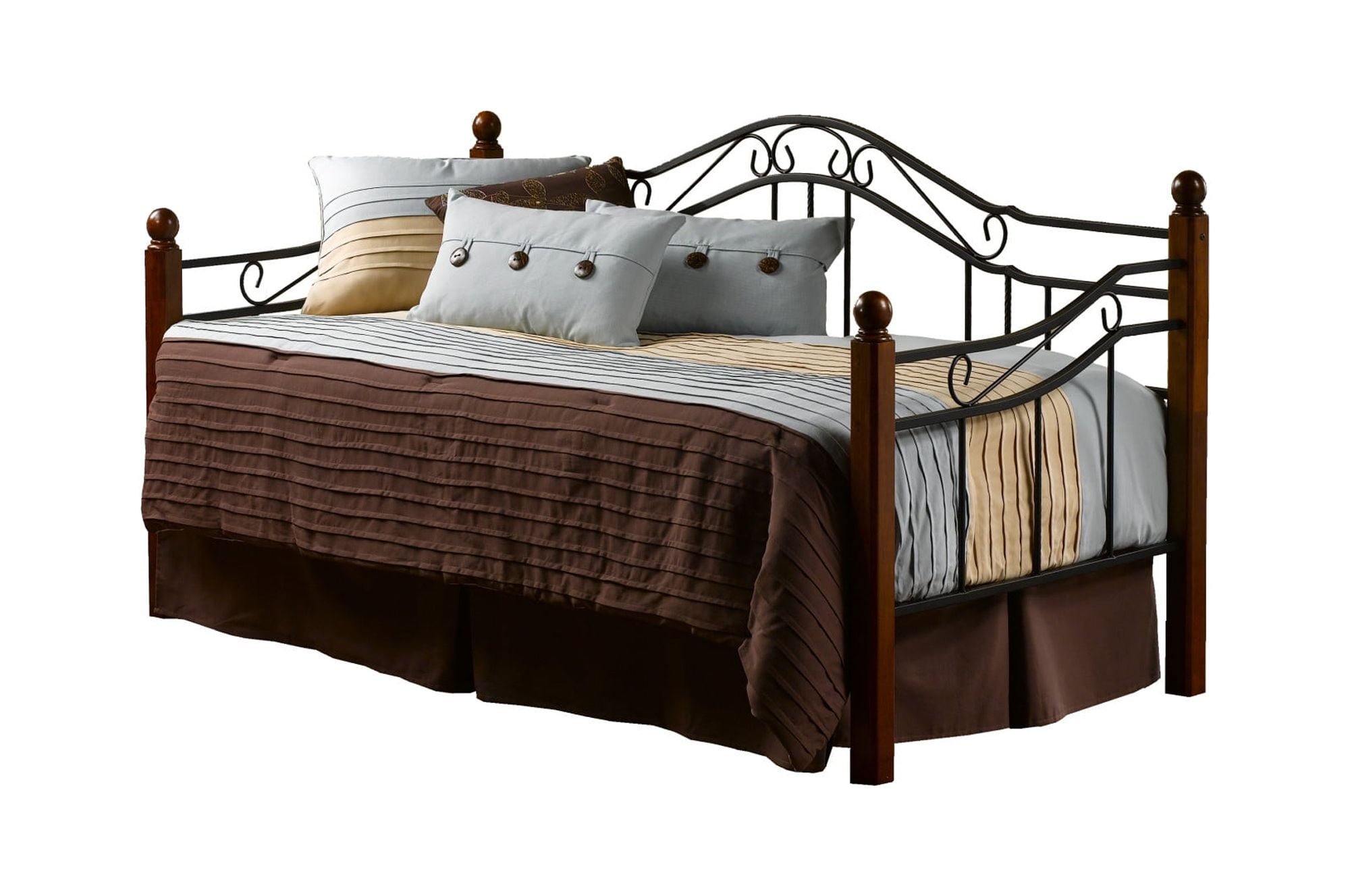 Hillsdale Furniture Madison Wood and Metal Twin Daybed with Trundle ...