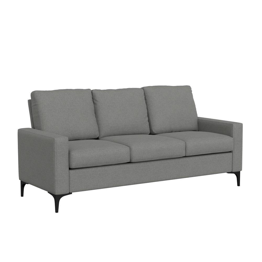 Hillsdale Furniture Matthew Fabric Upholstered Sofa Smoke Gray