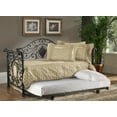 thumbnail image 1 of Hillsdale Furniture Mercer Vintage Metal Twin Daybed with Trundle, Antique Brown, 1 of 11
