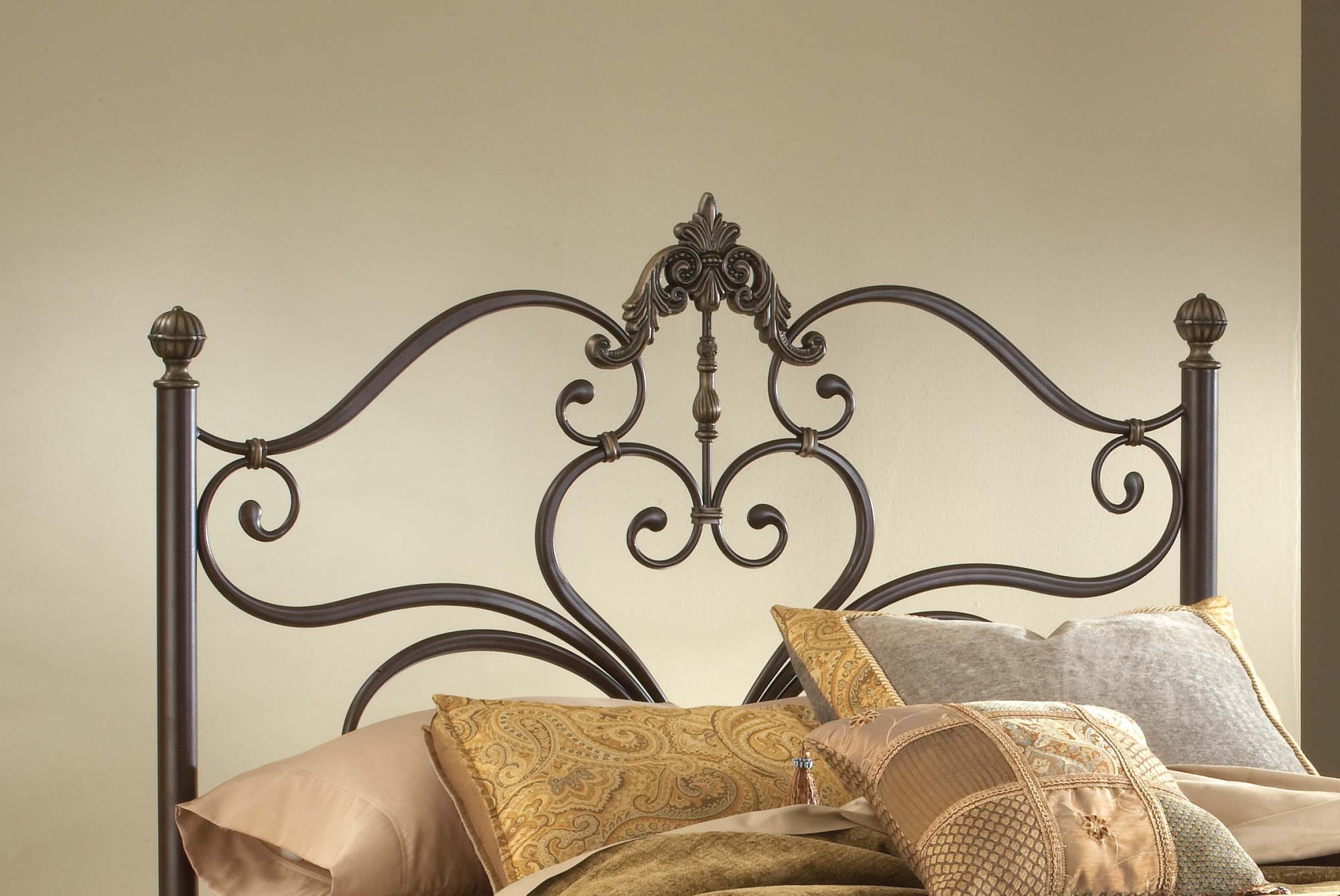Hillsdale Furniture Newton Queen Headboard with Frame, Antique Brown