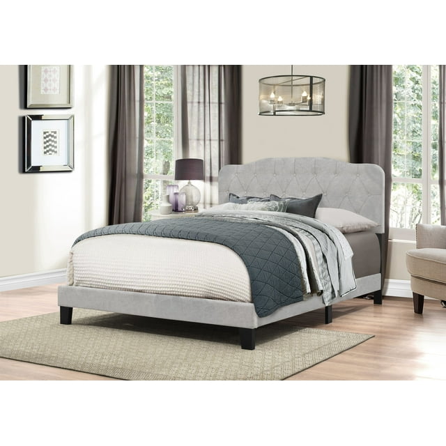 Hillsdale Furniture Nicole Arched Diamond Tufted Upholstered Full Bed ...