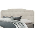 thumbnail image 1 of Hillsdale Furniture Nicole Arched Diamond Tufted Upholstered Full/Queen Headboard, Fog, 1 of 3