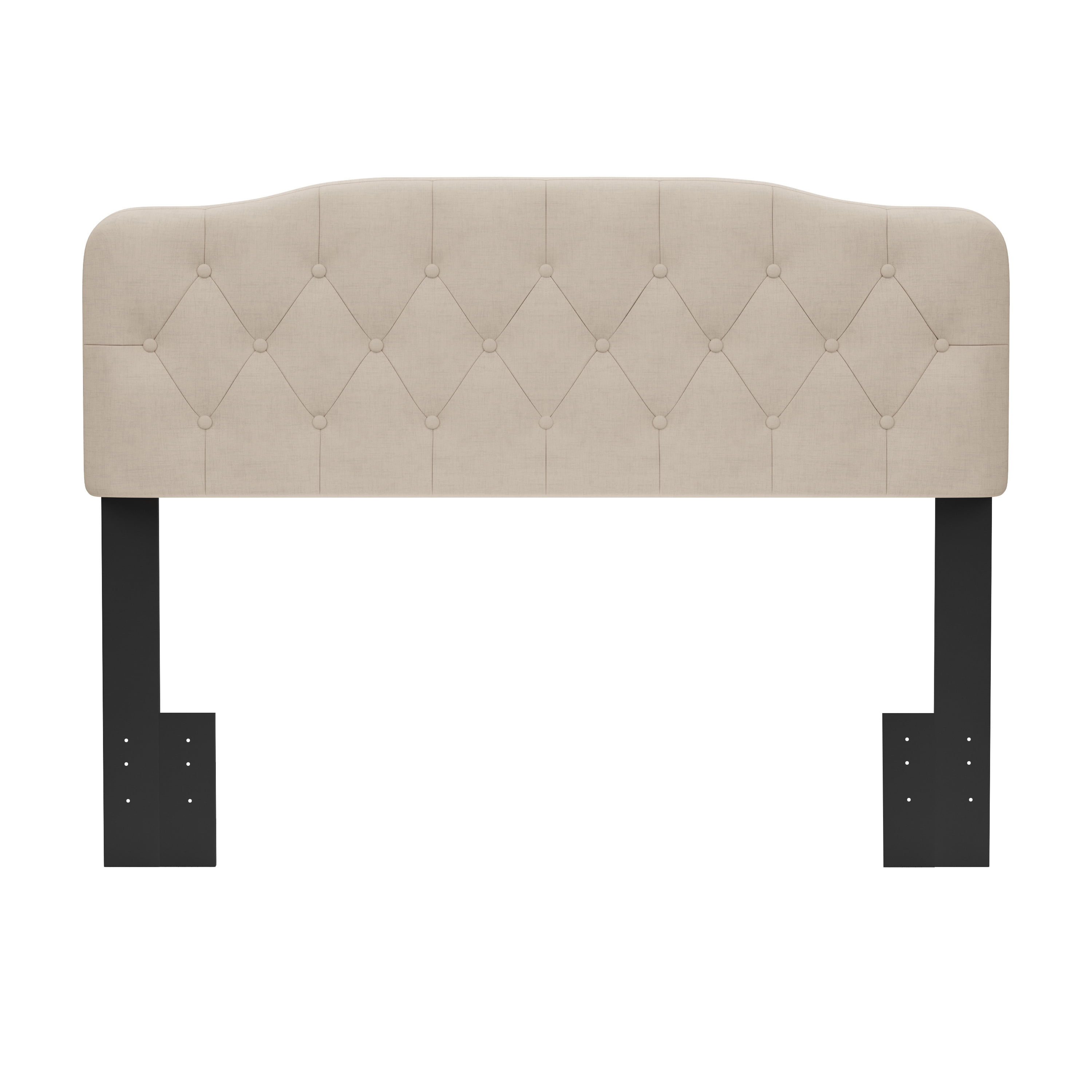 Hillsdale Nicole Upholstered Full or Queen Panel Headboard in Linen