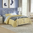 thumbnail image 1 of Hillsdale Furniture Ruby Queen Metal Bed, Textured White, 1 of 11