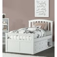 thumbnail image 1 of Hillsdale Furniture Schoolhouse 4.0 Charlie Captain's Twin Bed, 2 Storage Units, White, 1 of 5
