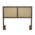thumbnail image 1 of Hillsdale Furniture Serena Wood and Cane Panel Full/Queen Headboard, Chocolate, 1 of 5