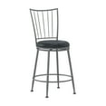 thumbnail image 1 of Hillsdale Furniture Slemmons Commercial Grade Metal Counter Height Swivel Stool, Gray, 1 of 13