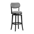 thumbnail image 1 of Hillsdale Furniture Sloan Upholstered Wood Bar Height Swivel Stool, Black, 1 of 12
