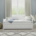 thumbnail image 1 of Hillsdale Furniture Staci Arched Wood Twin Daybed with Trundle, Classic White, 1 of 16