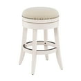 thumbnail image 1 of Hillsdale Furniture Tillman Wood Backless Counter Height Swivel Stool, White, 1 of 5
