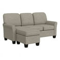 Hillsdale Furniture Upholstered Reversable Sectional Chaise Greige