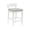 thumbnail image 1 of Hillsdale Furniture Warren Wood and Upholstered Counter Height Stool, Sea White, 1 of 6