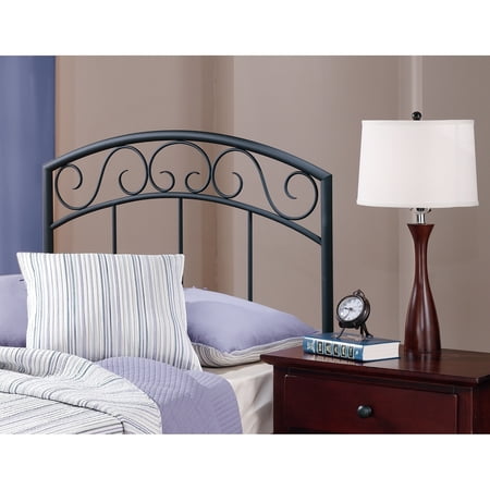 Hillsdale Furniture Wendell Metal Twin Headboard with Bed Frame, Textured Black