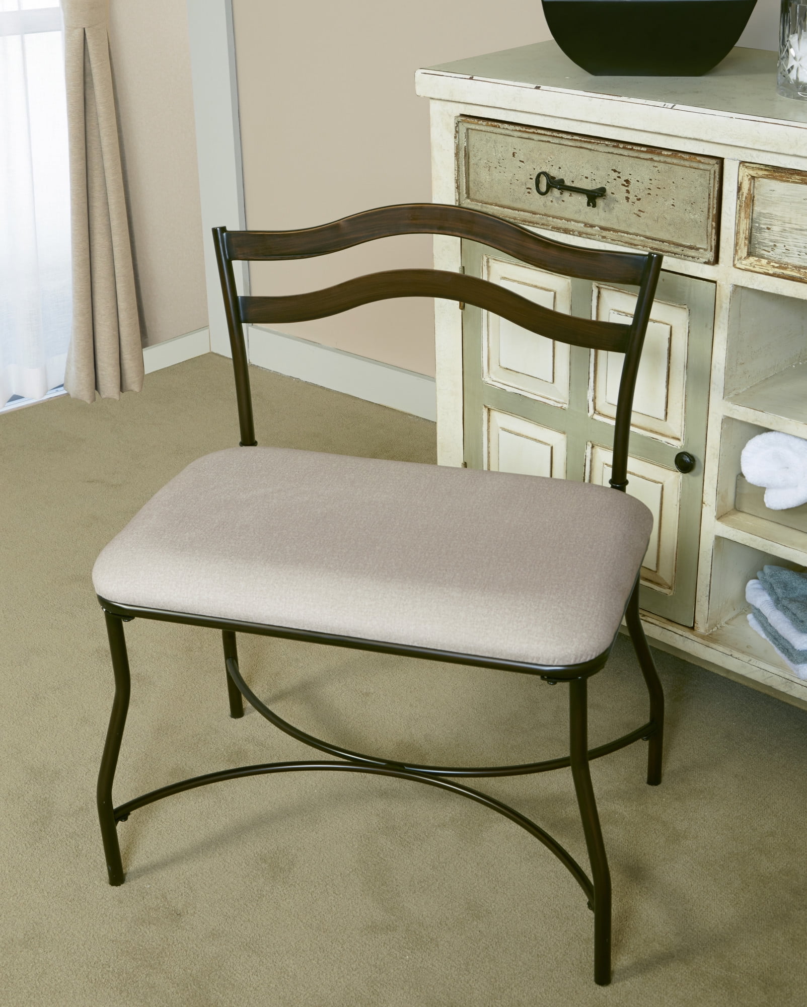 Bronze vanity online chair