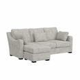 thumbnail image 1 of Hillsdale Furniture York Upholstered Sectional Chaise Stone Gray Fabric, 1 of 19