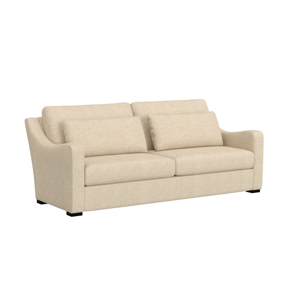 Hillsdale Furniture York Upholstered Sofa in Sand Brown Fabric
