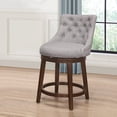 thumbnail image 1 of Hillsdale Halbrooke 25" Indoor Wood Contemporary Counter Stool, Chocolate/Gray, 1 of 12