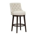 thumbnail image 1 of Hillsdale Halbrooke 30" Wood Transitional Bar Stool in Cream/Brown, 1 of 12