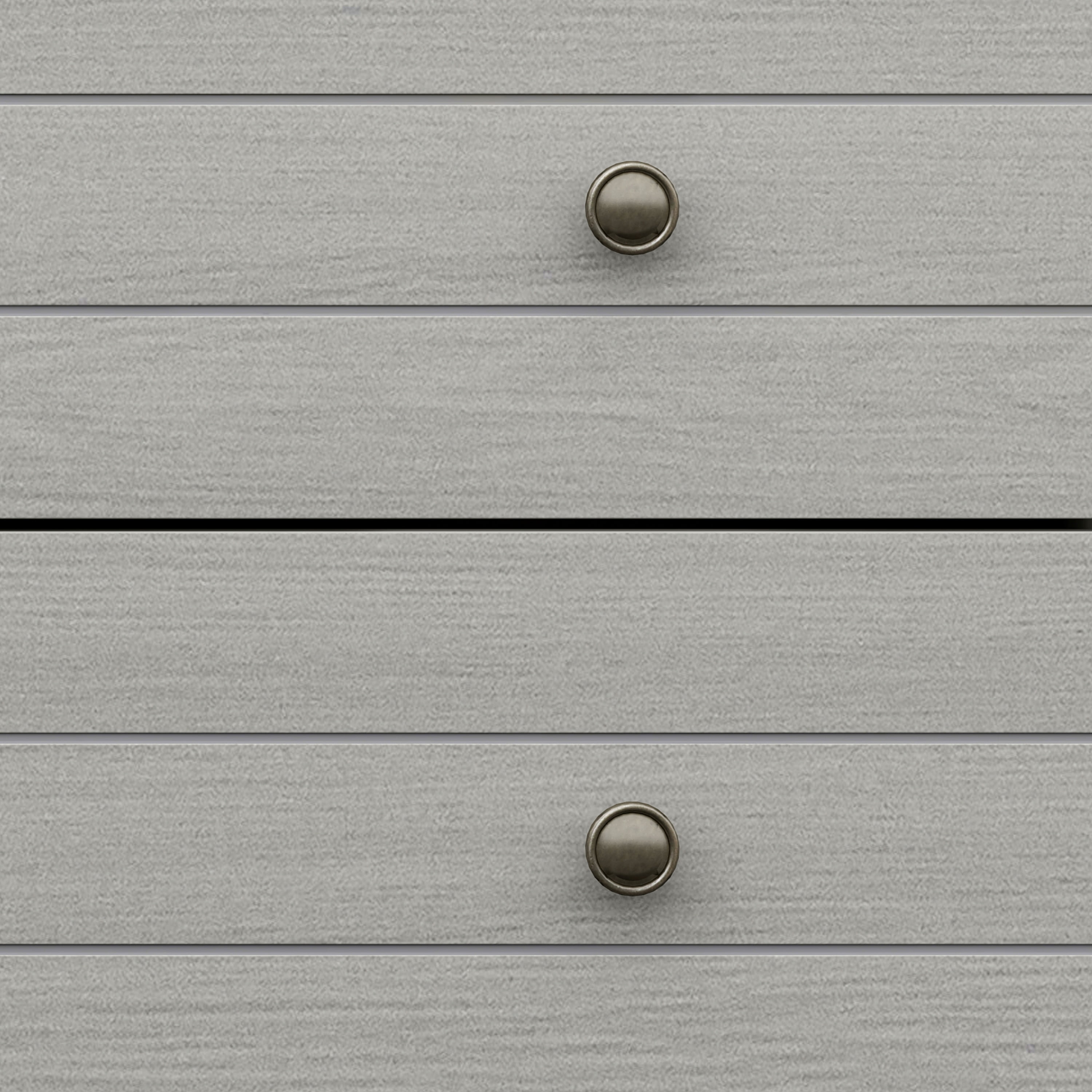 Rustic Gray Coastal Farmhouse 6-Drawer Wood Dresser