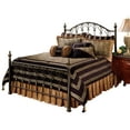 thumbnail image 1 of Hillsdale Huntley Vintage Queen Metal Bed with Headboard and Footboard, Dusty Bronze/Gold, 1 of 2