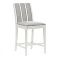 thumbnail image 1 of Hillsdale Iris 25.75" Wood Coastal Counter Stool in White/Gray, 1 of 8
