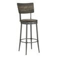 thumbnail image 1 of Hillsdale Furniture Jennings Wood and Metal Bar Height Swivel Stool, Rubbed Pewter Metal with Weathered Gray Wood, 1 of 5