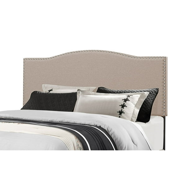 Hillsdale Kiley Upholstered King Panel Headboard in Fog Gray