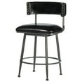 thumbnail image 1 of Hillsdale Kinsella 26 Metal Mid-Century Counter Stool in Gray/Charcoal, 1 of 3