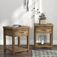 thumbnail image 1 of Hillsdale Lancaster Farmhouse 1 Drawer Nightstand, Set of 2, Knotty Oak, 1 of 21