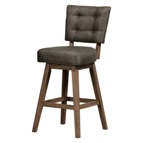 Hillsdale Lanning 45.25" Wood Contemporary Bar Stool in Brown