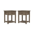 thumbnail image 1 of Hillsdale Living Essentials Harmony Wood Accent Table, Set of 2, Knotty Gray Oak, 1 of 13
