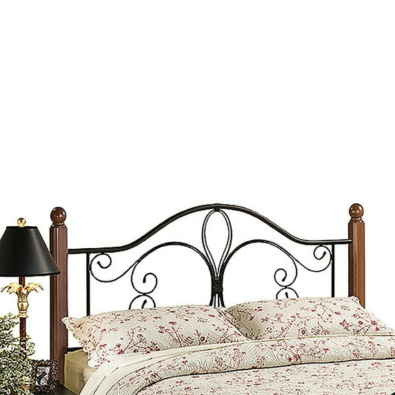 Hillsdale Milwaukee Full Queen Poster Headboard in Textured Black