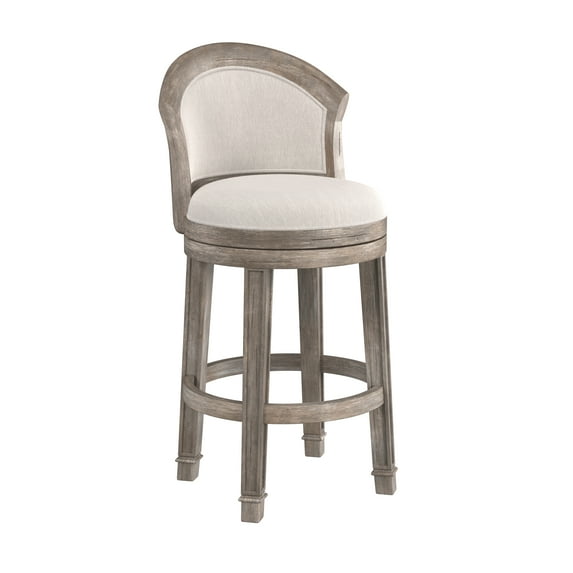 Hillsdale Monae 43" Wood Modern Bar Stool, Distressed Gray