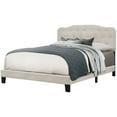 thumbnail image 1 of Hillsdale Nicole Upholstered Bed, Queen with Headboard and Footboard, Fog Gray, 1 of 4