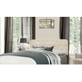 thumbnail image 1 of Hillsdale Furniture Nicole Arched Diamond Tufted Upholstered Full/Queen Headboard, Linen, 1 of 3