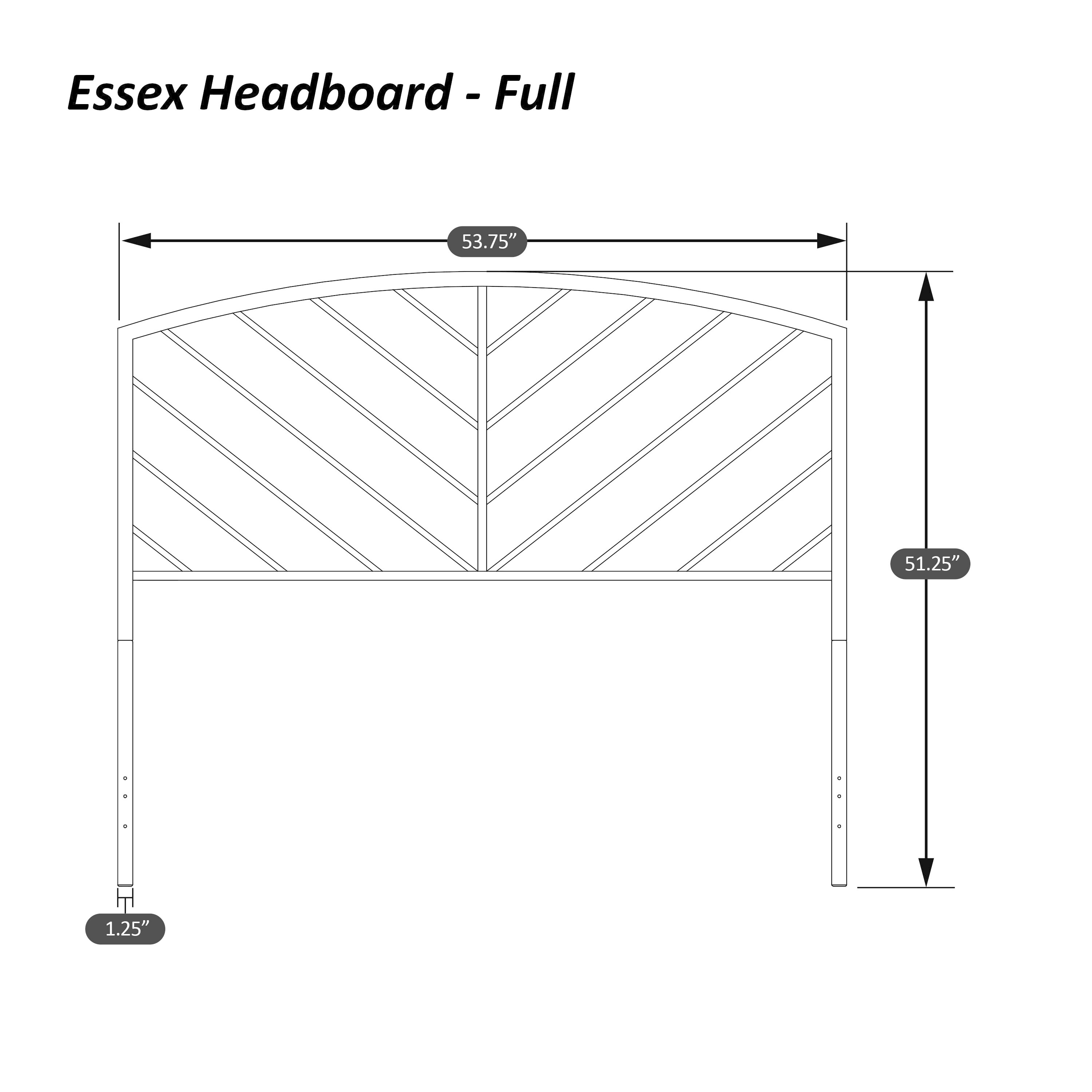 Hillsdale Porch & Den Elemar Grey Metal Headboard without Bed Frame Full
