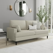 Hillsdale Positano Mid Modern Sofa, Oatmeal Fabric