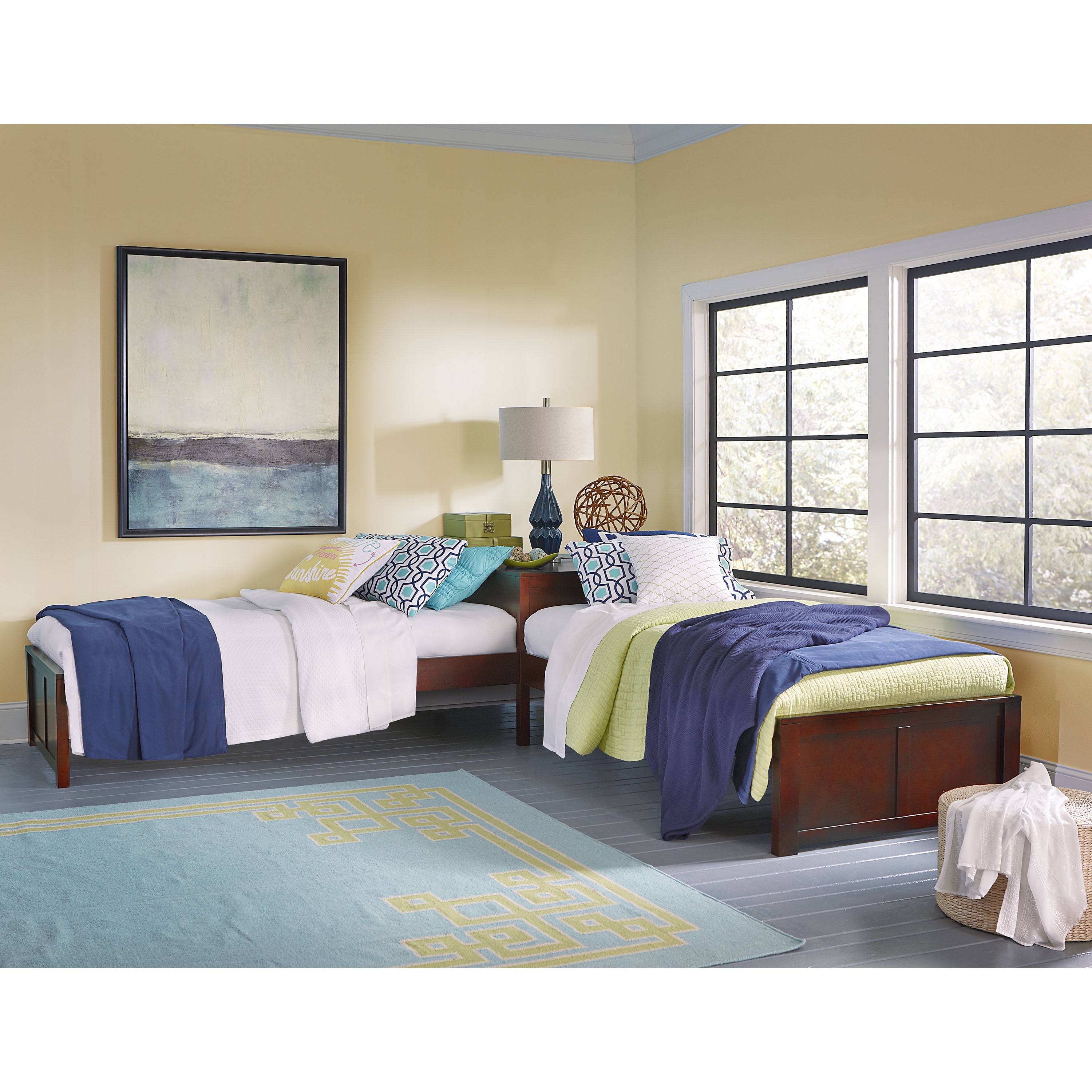 Hillsdale furniture pulse l shaped bed shop with double storage