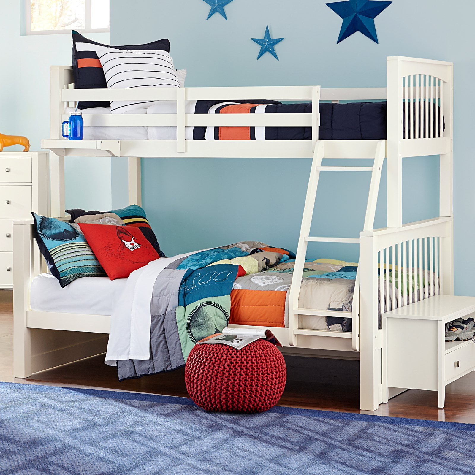 Hillsdale Pulse Twin over Full Bunk Bed Multiple Colors