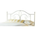 thumbnail image 1 of Hillsdale Ruby Steel Metal Frame King Headboard with Rails in Textured White, 1 of 2