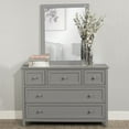 thumbnail image 1 of Hillsdale Schoolhouse 4.0 Contemporary Wood Dresser and Mirror in Gray, 1 of 2