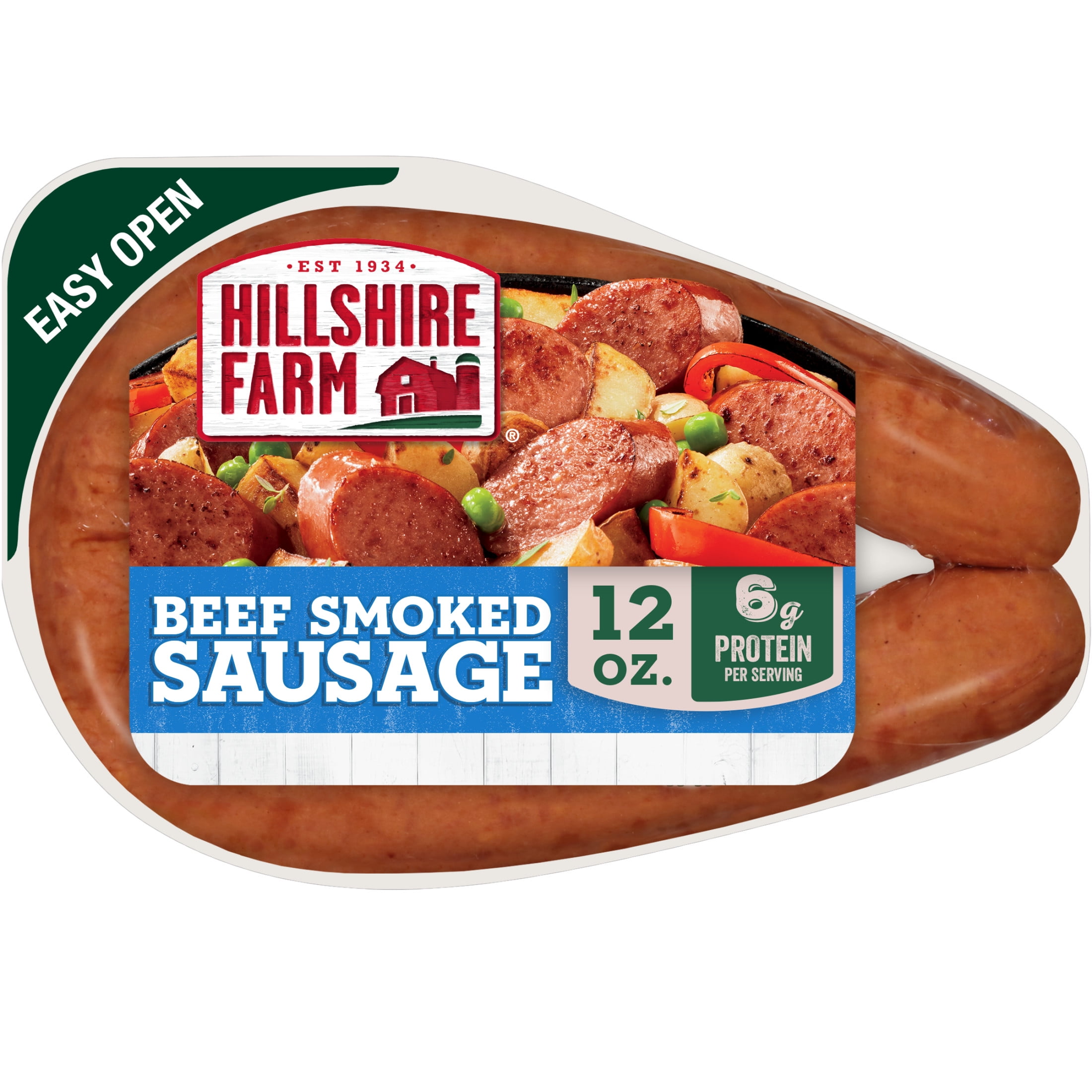 Hillshire Farm Beef Smoked Sausage Rope, 12 oz (Refrigerated)