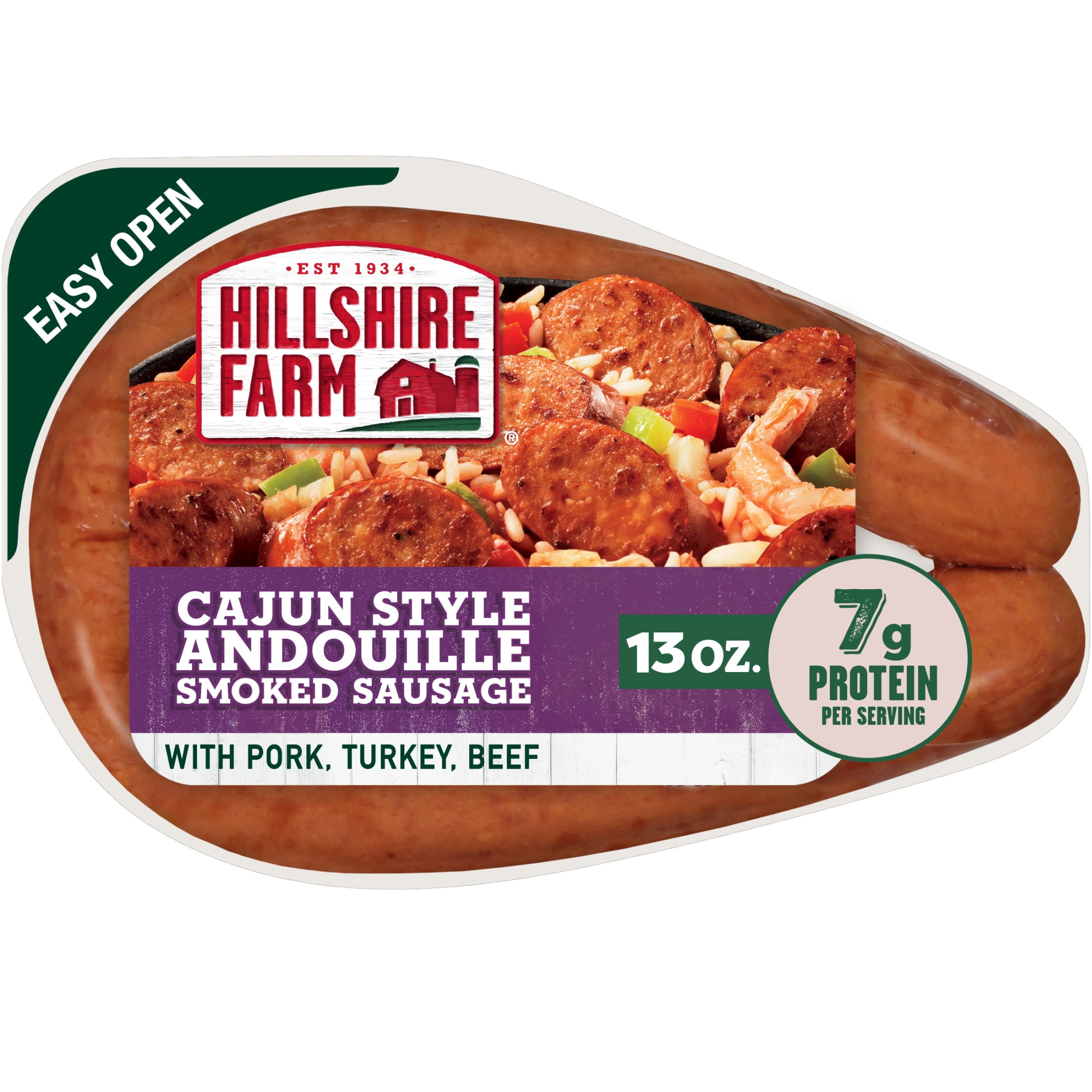 Hillshire Farm Cajun Style Andouille Smoked Sausage Rope, 13 oz (Refrigerated)