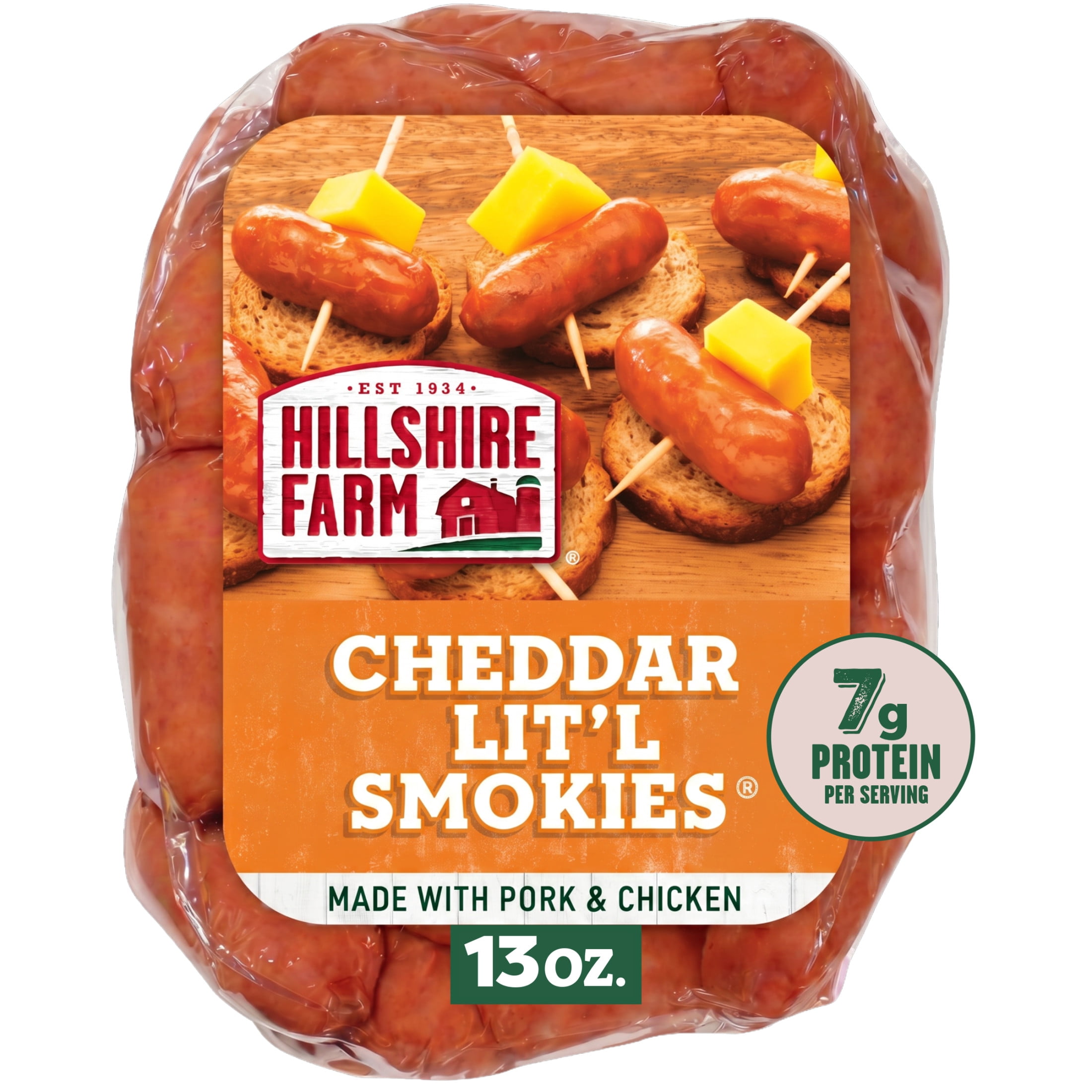 Hillshire Farm Cheddar Lit'l Smokies Smoked Sausage Links, 13 oz