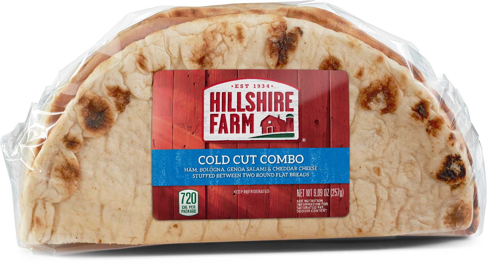Hillshire Farm Cold Cut Combo Flatbread Sandwich, 9.2 Ounce 10 per
