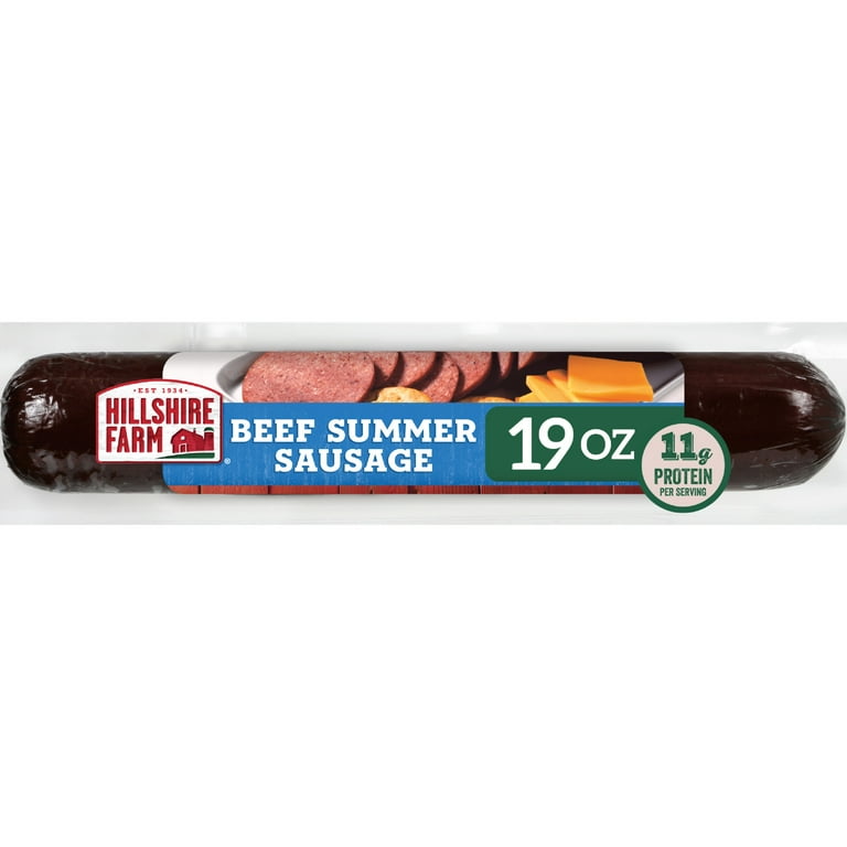 Hillshire Farm Hardwood Smoked Beef Summer Sausage, 19 oz