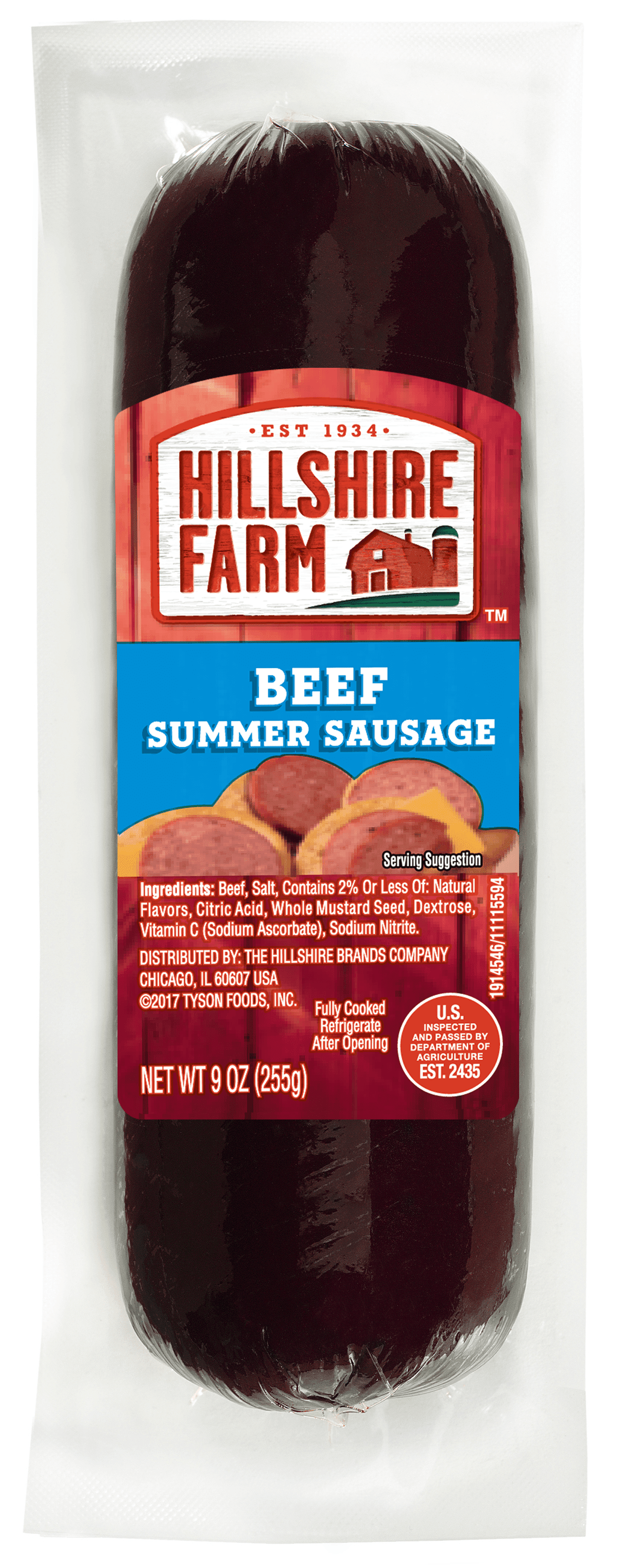 Hillshire farm top beef summer sausage